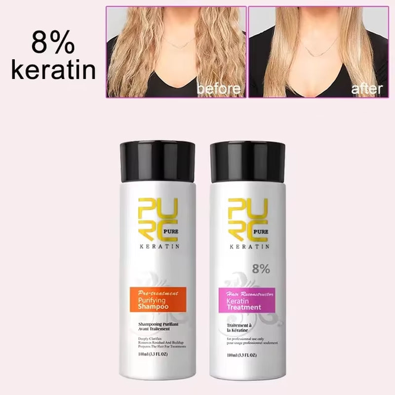 Shampoing Brésilien a base de Keratine + Traitement lissant 