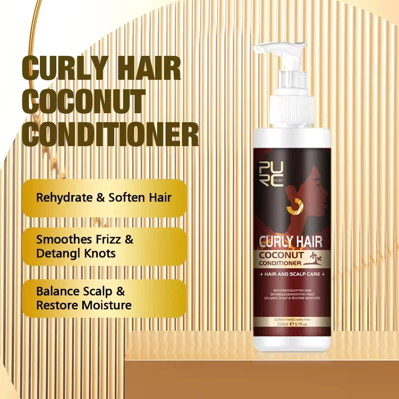 Sublim'Curl Hair Care Set Smoothing Shampoo Conditioner Shiny Hair Mask Nourish Hair Oil Hair Care