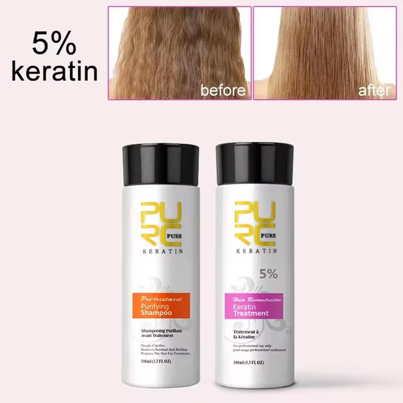 Shampoing Brésilien a base de Keratine + Traitement lissant 