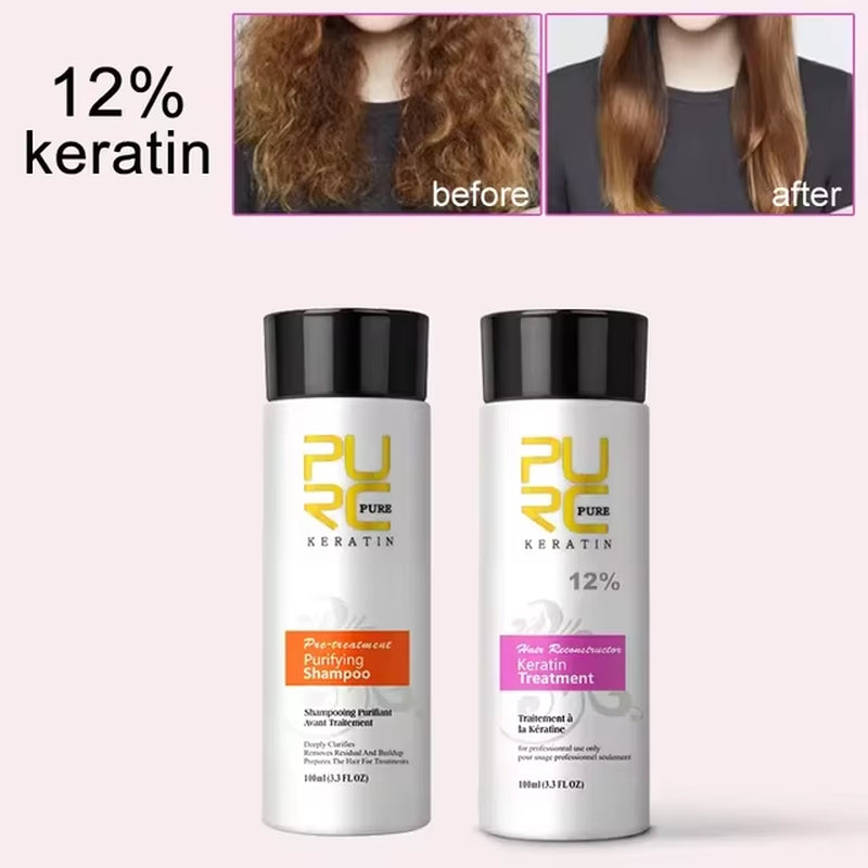 Shampoing Brésilien a base de Keratine + Traitement lissant 